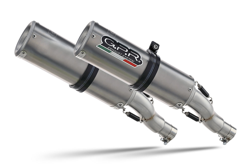 GPR exhaust Ducati 996 -S -SPS 1998-2001, M3 Titanium Natural, Mid-full system exhaust with dual homologated and legal silencers, including removable - GPR Exhausts