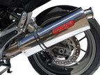 GPR exhaust Aprilia Mana 850 Gt 2007-2016, Trioval, Homologated legal mid-full system exhaust including removable db killer - GPR Exhausts