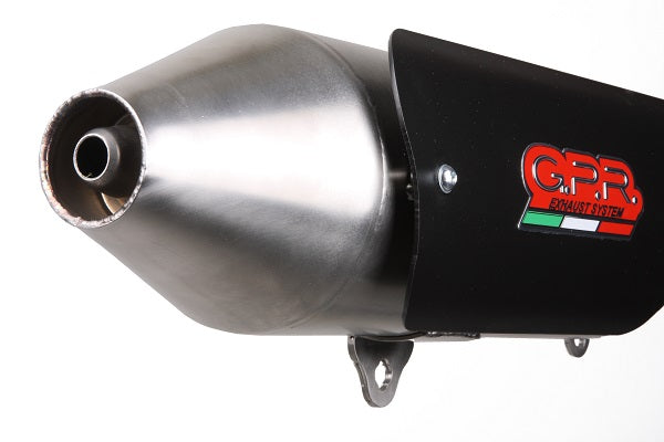 GPR exhaust Quadro 3 QUADRO 2014-2017, Power Bomb, Homologated legal silencer exhaust including removable db killer - GPR Exhausts