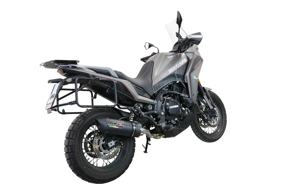 GPR exhaust Moto Morini X-CAPE 650 2021-2024, Furore-X Inox, Mid-full system exhaust legal for UK and non-EU markets including removable db killer - GPR Exhausts