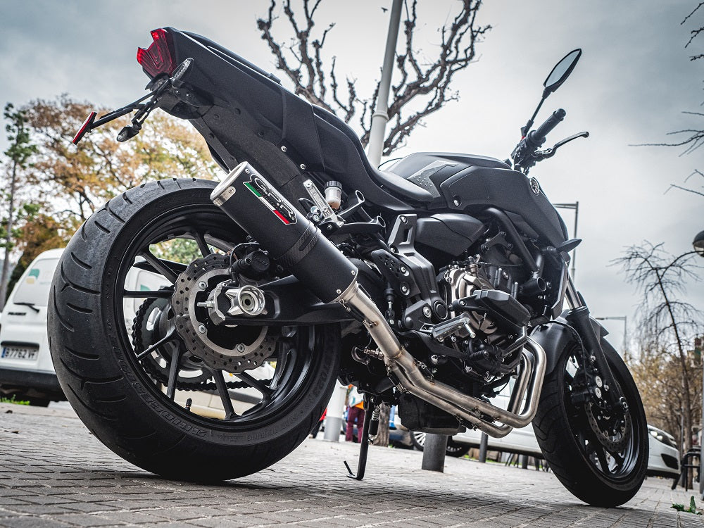 GPR exhaust Yamaha Mt-07  2017-2020, M3 Black Titanium, full system exhaust legal for UK and non-EU countries including removable db killer - GPR Exhausts