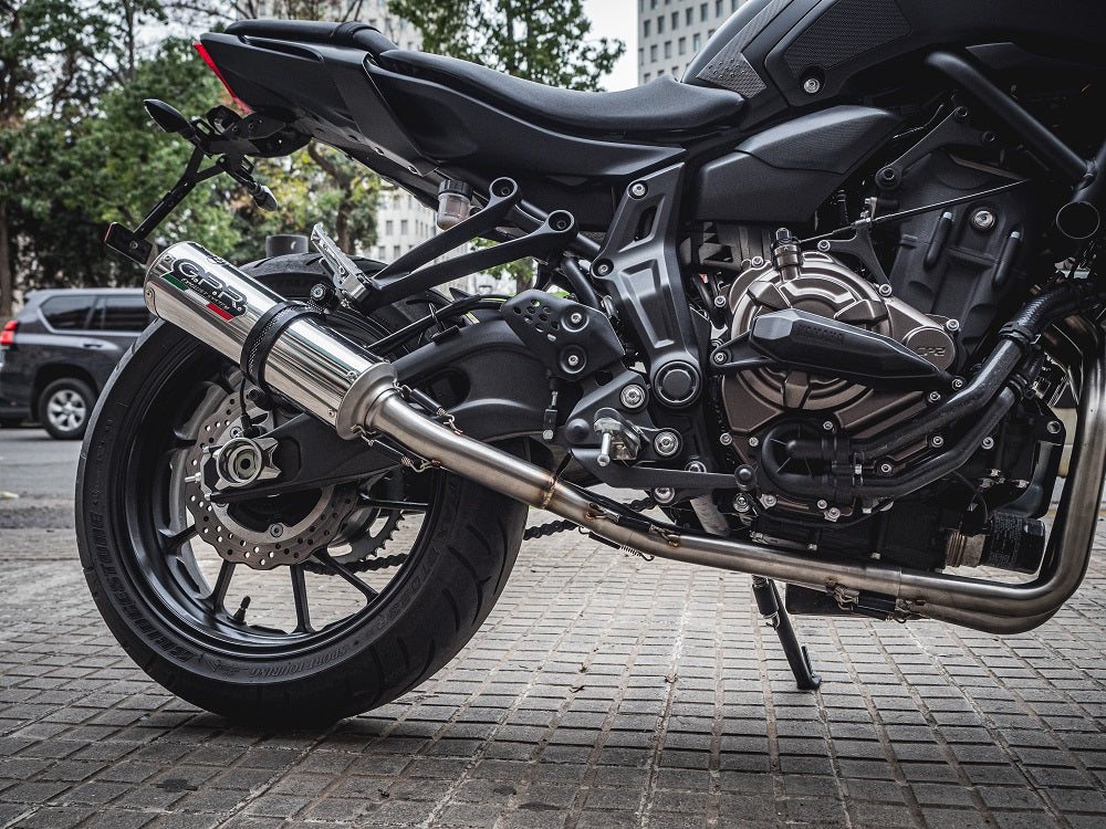 GPR exhaust Yamaha Xsr 700 2017-2020, M3 Inox , full system exhaust legal for UK and non-EU countries including removable db killer - GPR Exhausts