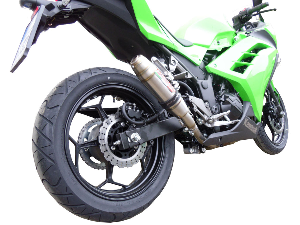 GPR exhaust Kawasaki Ninja 300 R  2012-2017, Deeptone Inox, full system exhaust legal for UK and non-EU countries including removable db killer - GPR Exhausts