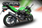 GPR exhaust Kawasaki Ninja 400 2018-2022, Furore Evo4 Nero, Homologated legal slip-on exhaust including removable db killer and link pipe - GPR Exhausts