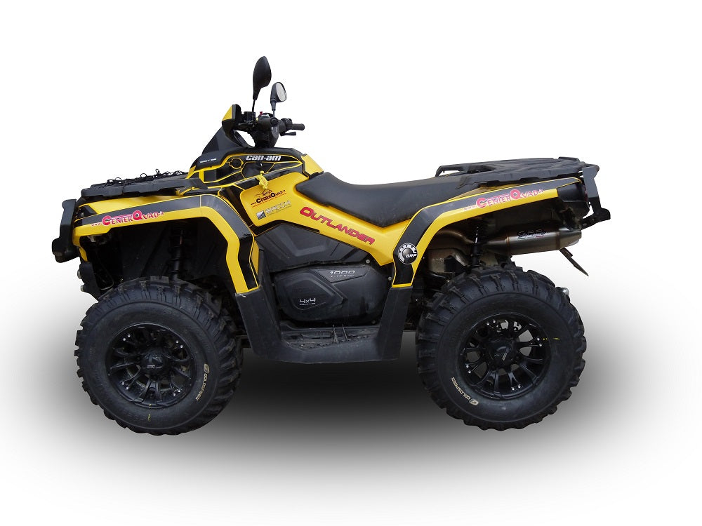 GPR exhaust Can Am Outlander 570 Max 2016-2017, Deeptone Atv, Homologated legal slip-on exhaust including removable db killer and link pipe - GPR Exhausts