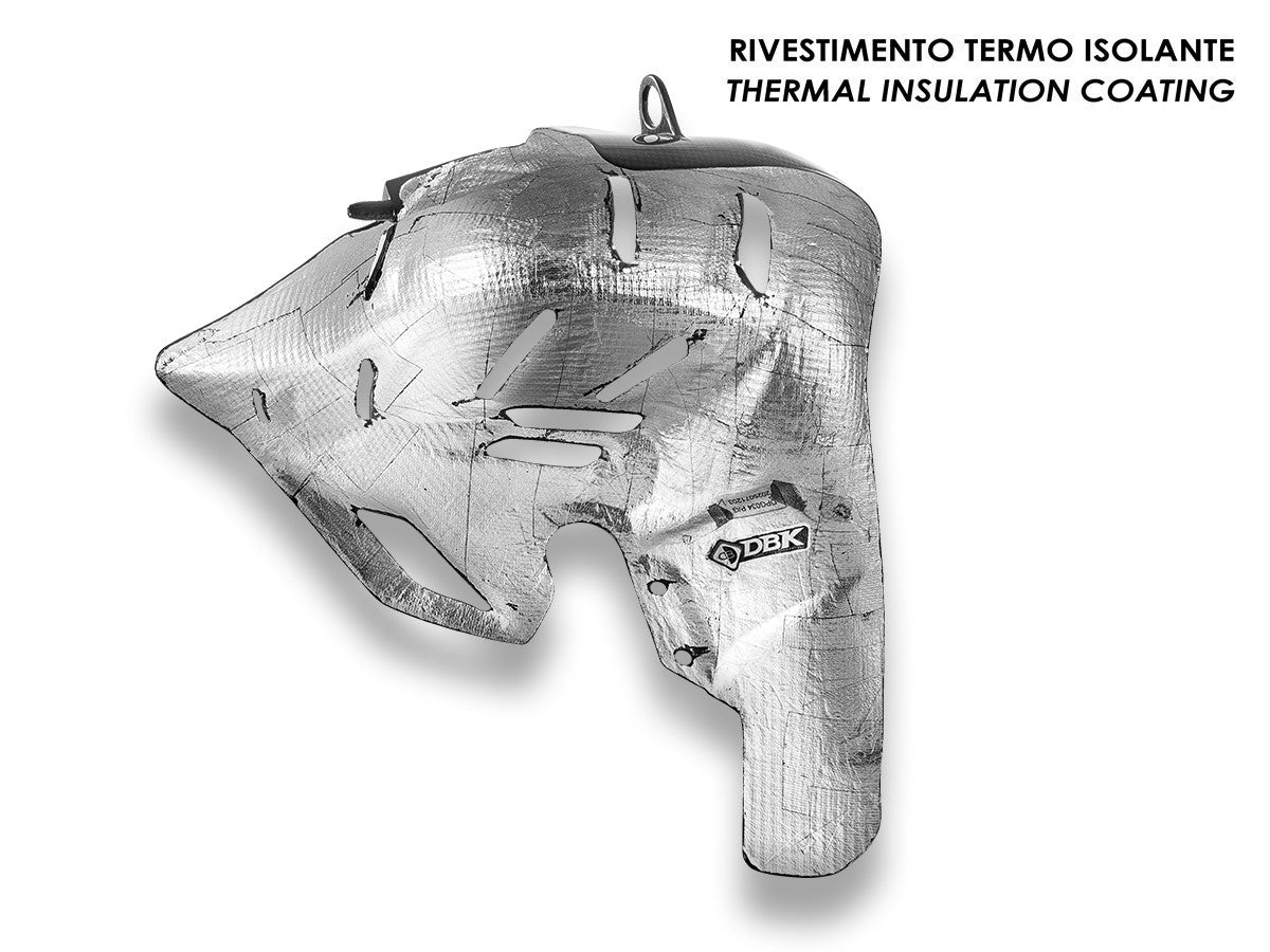 DBK Exhaust Cover Glossy Carbon Ducati Panigale V4 2025