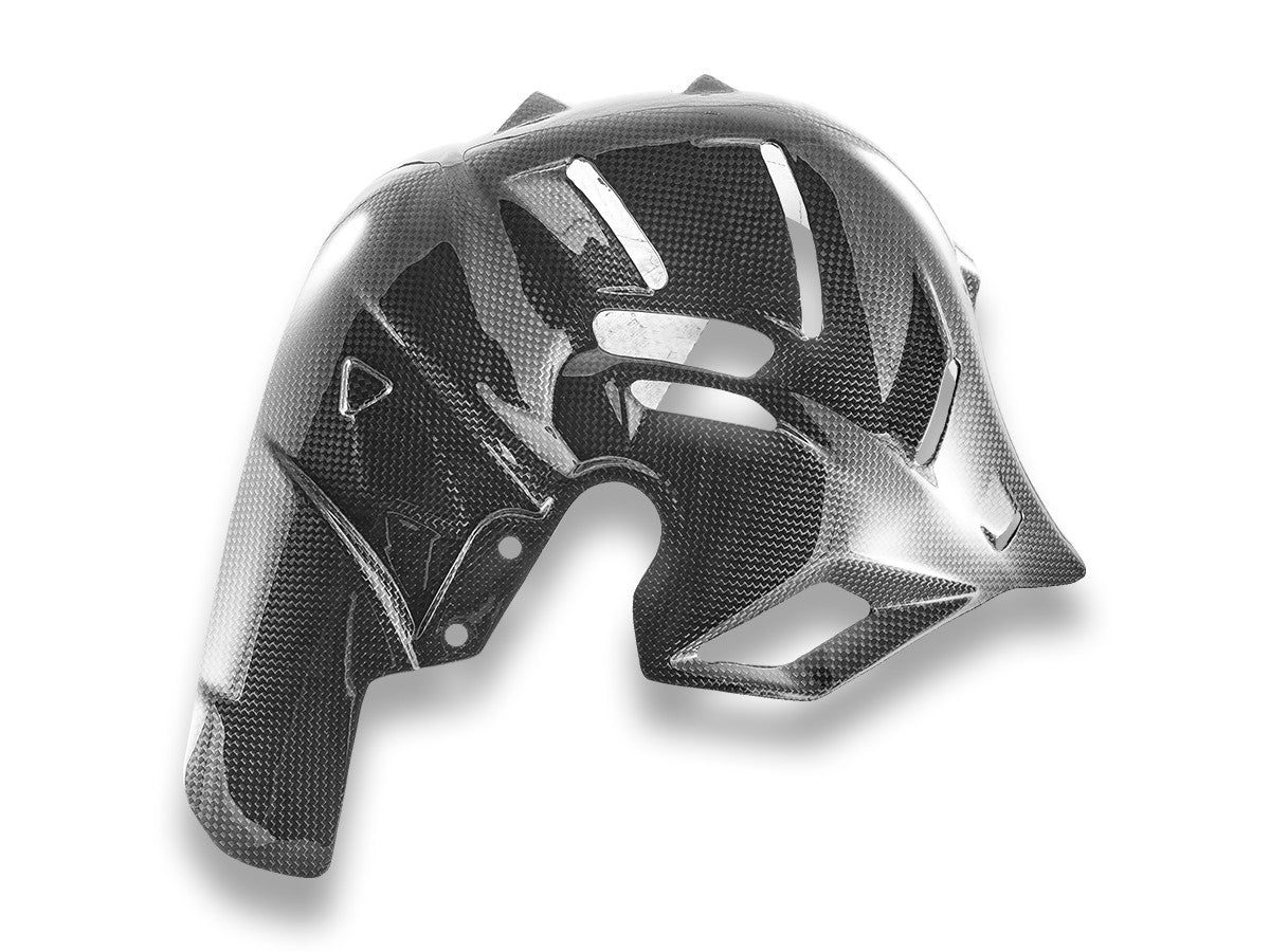 DBK Exhaust Cover Glossy Carbon Ducati Panigale V4 2025