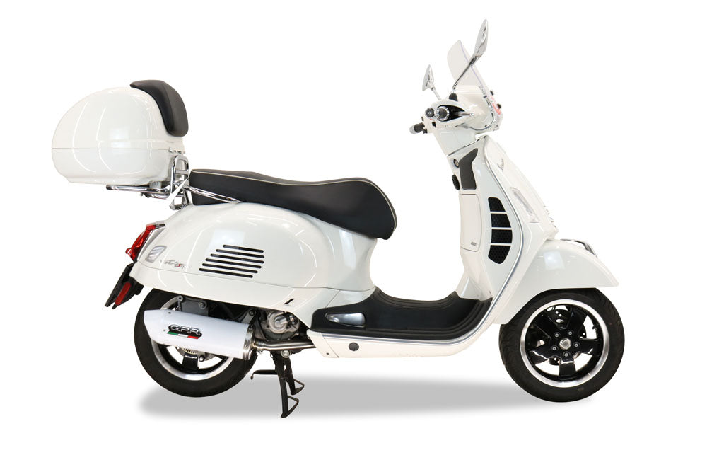 GPR exhaust Piaggio Vespa Gt - Gtv 250 I.E.  2007-2009, Albus Ceramic, Racing full system exhaust, including removable db killer - GPR Exhausts