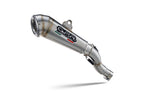 GPR exhaust Zontes 350 T2 ADV 2022-2024, Powercone Evo, Homologated legal slip-on exhaust including removable db killer and link pipe - GPR Exhausts