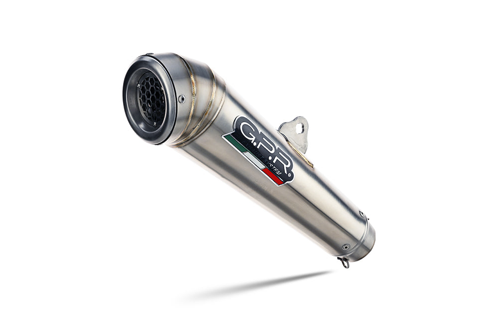 GPR exhaust Husqvarna Smr 125 4T  2011-2013, Powercone Evo, Homologated legal slip-on exhaust including removable db killer and link pipe - GPR Exhausts