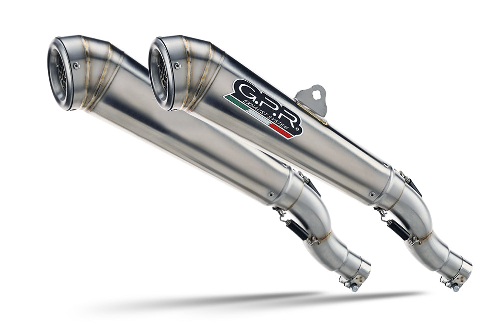 GPR exhaust Royal Enfield Interceptor 650 2021-2025, Powercone Evo, Dual slip-on exhaust legal for UK and non-EU countries including removable db kill - GPR Exhausts