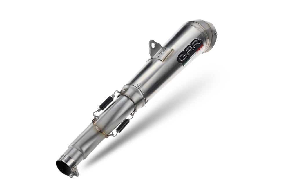 GPR exhaust Bmw F 800 Gs 2016-2018, Powercone Evo, Homologated legal slip-on exhaust including removable db killer and link pipe - GPR Exhausts
