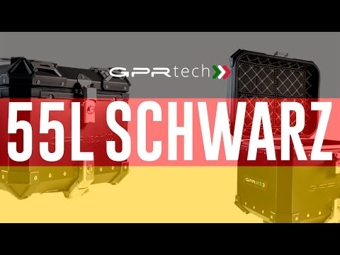 GPR Tech Alpi-Tech 55L Aluminium Top Case - Black - video 3