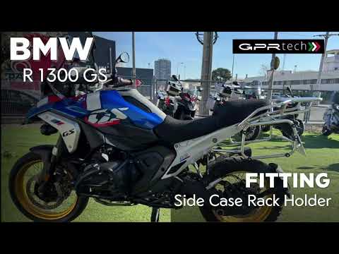 GPR Tech 38L + 38L Aluminium Side Case Set with Pannier Rack - BMW R 1300 GS (2024–2026) - Black - video 1