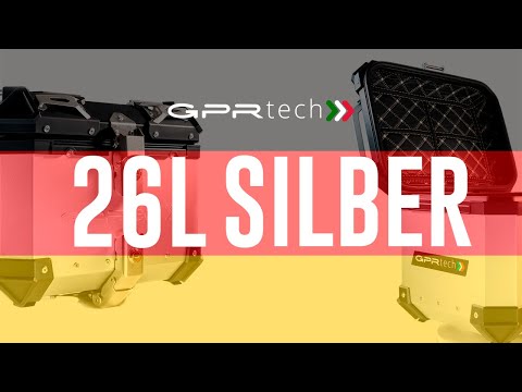 GPR Tech Alpi-Tech 26L Aluminium Top Case - Silver - video 3