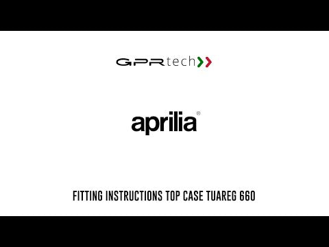 GPR Tech Alpi-Tech 35L Aluminium Top Case with Specific Fitting Plate - Aprilia Tuareg 660 (2021–2024) - Black - video 1