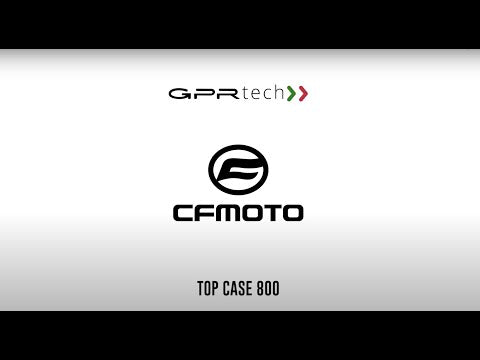 GPR Tech Alpi-Tech 35L Aluminium Top Case with Specific Fitting Plate - CFMOTO 800 MT Touring/Explorer (2021–2024) - Silver - video 1