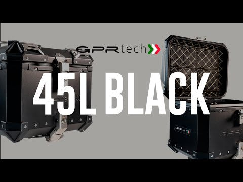 GPR Tech Alpi-Tech 45L Aluminium Top Case with Specific Fitting Plate - Aprilia Tuareg 660 (2021–2024) - Black - video 2