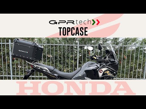 GPR Tech Alpi-Tech 35L Aluminium Top Case with Specific Fitting Plate - Honda CRF 1100 L Africa Twin (2020–2024) - Silver - video 1