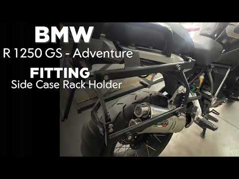 GPR Tech 38L + 32L Contoured Aluminium Side Case Set with Pannier Rack - BMW R 1200 GS (2013–2016) - Silver - video 1