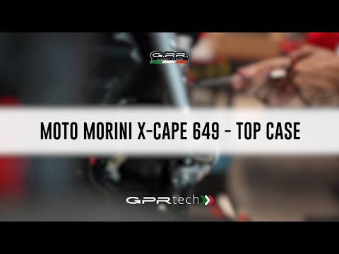 GPR Tech Alpi-Tech 35L Aluminium Top Case with Specific Fitting Plate - Moto Morini X-CAPE 650 (2021–2024) - Silver - video 1