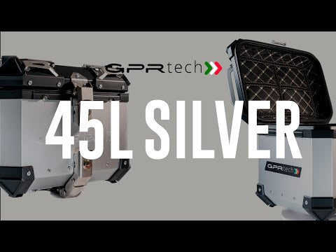 GPR Tech Alpi-Tech 45L Aluminium Top Case - Silver - video 1