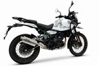 GPR exhaust Royal Enfield Himalayan 450  2024-2025, Dune Triovale Titanio, Homologated legal slip-on exhaust including removable db killer and link pi - GPR Exhausts