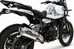 GPR exhaust Royal Enfield Himalayan 450  2024-2025, Dune Triovale Titanio, Homologated legal slip-on exhaust including removable db killer and link pi - GPR Exhausts