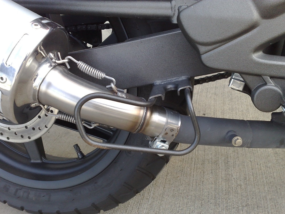 GPR exhaust Kymco Quannon 125 2007-2016, Satinox , Homologated legal slip-on exhaust including removable db killer and link pipe - GPR Exhausts