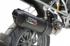 GPR exhaust Bmw R 1200 Gs 2017-2018, Furore Evo4 Nero, Homologated legal slip-on exhaust including removable db killer and link pipe - GPR Exhausts
