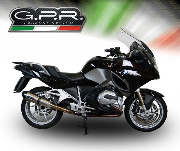 GPR exhaust Bmw R 1200 Rt Lc  2017-2019, New Grand Prix Evo Titanium, Homologated legal slip-on exhaust including removable db killer and link pipe - GPR Exhausts