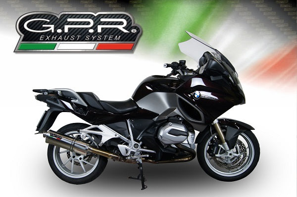 GPR exhaust Bmw R 1200 Rt Lc  2014-2016, Trioval, Homologated legal slip-on exhaust including removable db killer and link pipe - GPR Exhausts