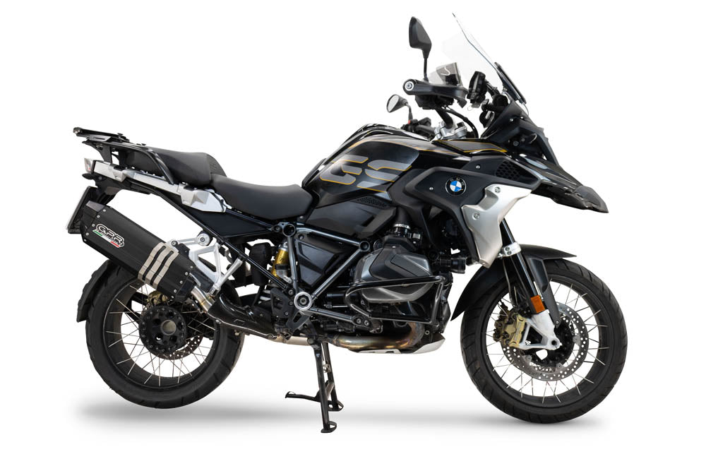 GPR exhaust Bmw R 1250 Gs 2019-2020, Hyper Sonic Black Titanium, Homologated legal slip-on exhaust including removable db killer and link pipe - GPR Exhausts