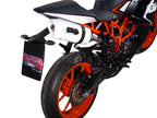 GPR exhaust Ktm Duke 200 2012-2020, Albus Ceramic, Homologated legal slip-on exhaust including removable db killer and link pipe - GPR Exhausts