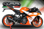 GPR exhaust Ktm Rc 125 2017-2020, Furore Nero, Racing slip-on exhaust including link pipe - GPR Exhausts