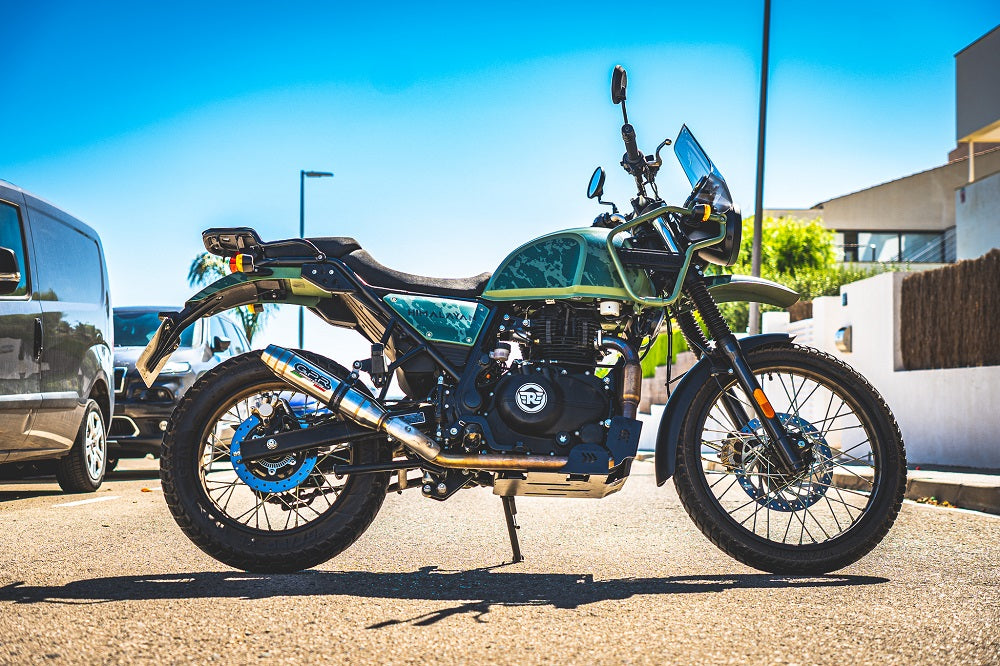 GPR exhaust Royal Enfield Himalayan 410 DIAM 42.5 2017-2020, Deeptone Inox, Racing slip-on exhaust including link pipe - GPR Exhausts