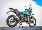 GPR exhaust Royal Enfield Himalayan 410 Diam.36mm 2017-2020, Furore Nero, Racing slip-on exhaust including link pipe - GPR Exhausts