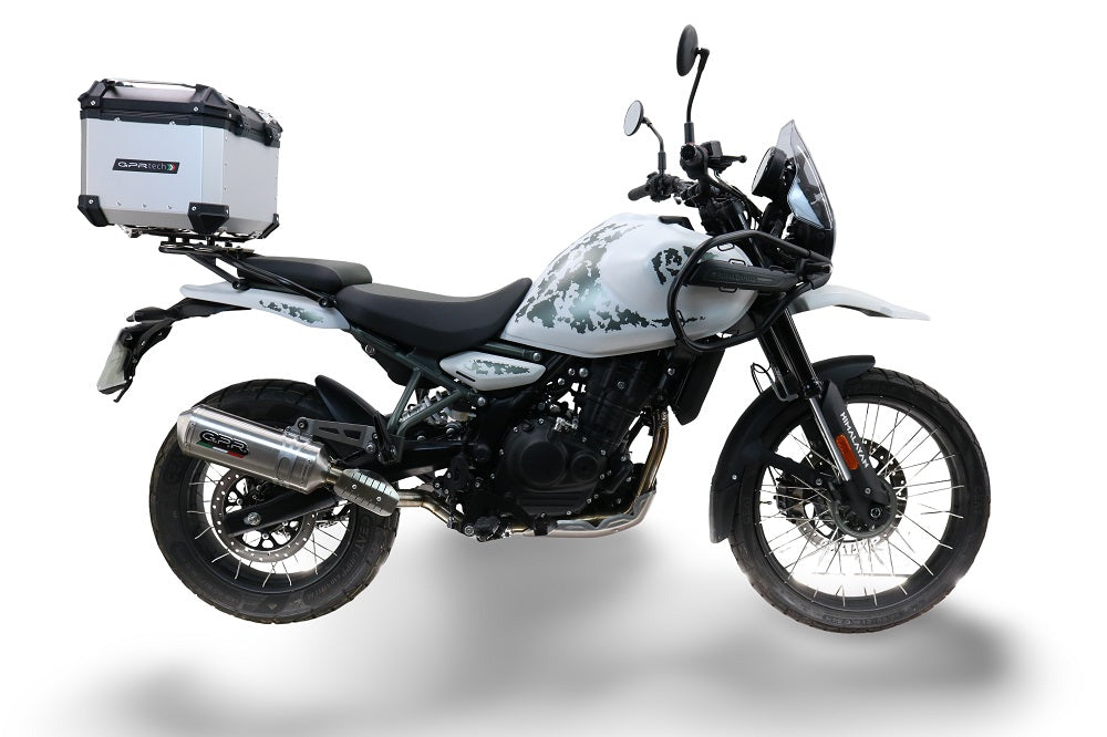 GPR Tech Alpi-Tech 26L Aluminium Top Case with Specific Fitting Plate - Royal Enfield Himalayan 450 (2024–2025) - Silver