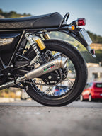 GPR exhaust Royal Enfield Continental 650 2021-2024, Powercone Evo, Dual slip-on exhaust legal for UK and non-EU countries including removable db kill - GPR Exhausts