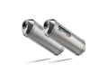 GPR exhaust Moto Guzzi Breva 750 2003-2009, Satinox, Dual Homologated legal slip-on exhaust including removable db killers and link pipes - GPR Exhausts