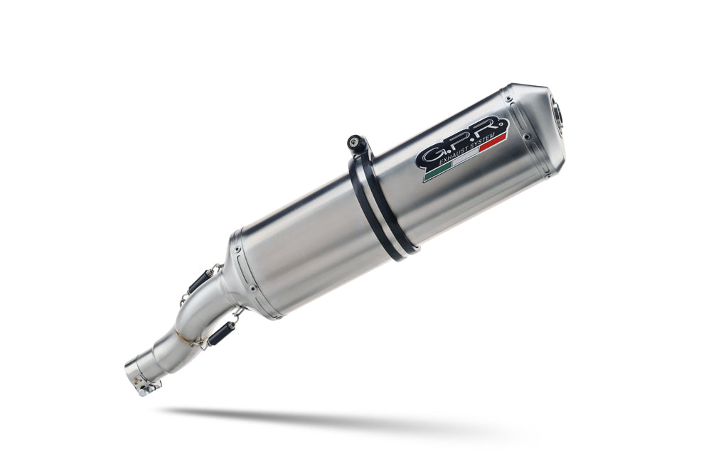 GPR exhaust Bmw R 1150 Gs -Adventure 1999-2004, Satinox , Homologated legal slip-on exhaust including removable db killer and link pipe - GPR Exhausts