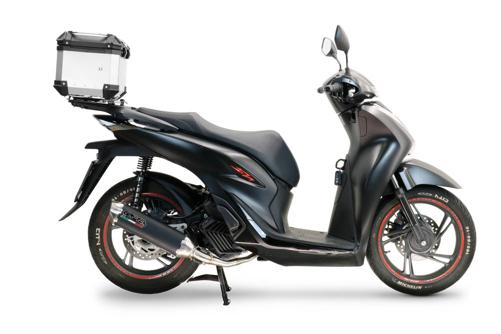 GPR Tech Alpi-Tech 26L Aluminium Top Case with Roof Rack & Specific Fitting Plate - Honda SH 125 (2017–2024) - Silver - image 4