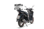 GPR Tech Alpi-Tech 26L Aluminium Top Case with Roof Rack & Specific Fitting Plate - Honda SH 125 (2017–2024) - Silver - image 5