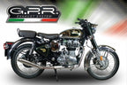 GPR exhaust Royal Enfield Continental GT 535  2014-2016, Deeptone Inox, Racing slip-on exhaust, including link pipe and removable db killer - GPR Exhausts