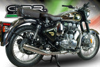 GPR exhaust Royal Enfield Continental GT 535  2014-2016, Deeptone Inox, Racing slip-on exhaust, including link pipe and removable db killer - GPR Exhausts