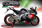 GPR exhaust Aprilia Rsv4 1000 2015-2016, New Grand Prix Evo Titanium, Racing slip-on exhaust including link pipe - GPR Exhausts