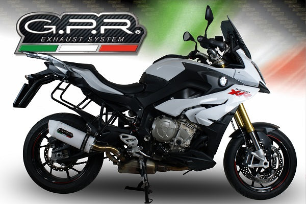 GPR exhaust Bmw S 1000 XR -M  2015-2016, Albus Ceramic, Homologated legal slip-on exhaust including removable db killer and link pipe - GPR Exhausts