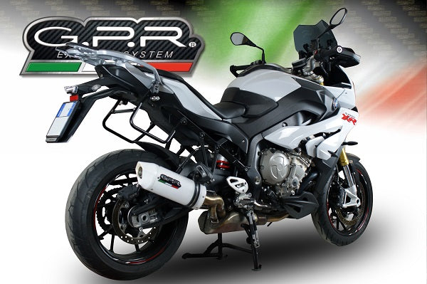 GPR exhaust Bmw S 1000 XR -M  2015-2016, Albus Ceramic, Homologated legal slip-on exhaust including removable db killer and link pipe - GPR Exhausts