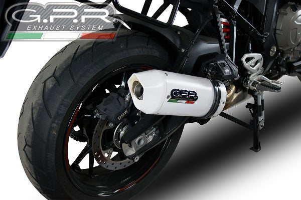 GPR exhaust Bmw S 1000 XR -M  2015-2016, Albus Ceramic, Homologated legal slip-on exhaust including removable db killer and link pipe - GPR Exhausts