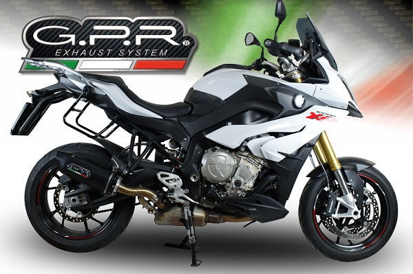 GPR exhaust Bmw S 1000 XR -M  2015-2016, Furore Nero, Homologated legal slip-on exhaust including removable db killer and link pipe - GPR Exhausts